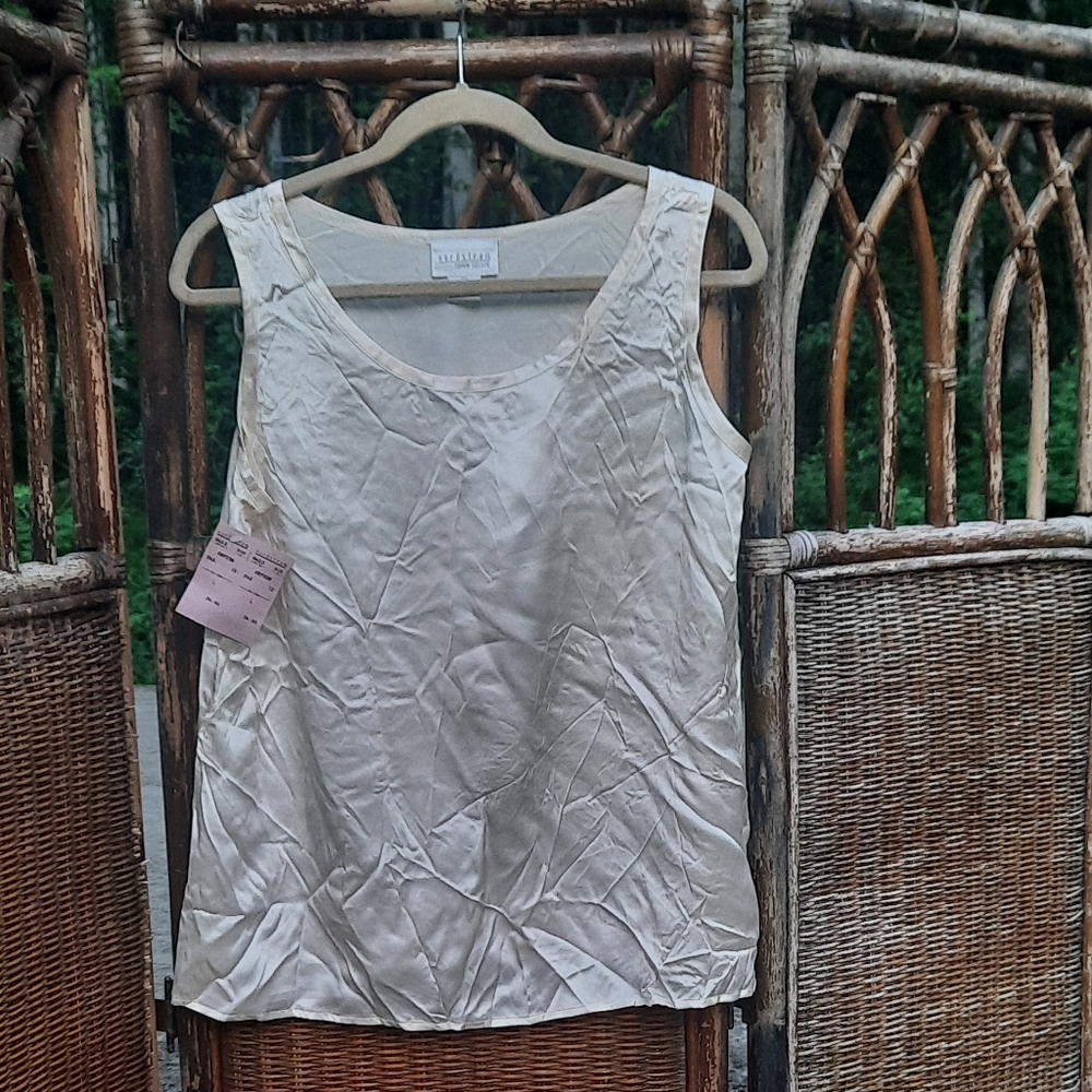 🆕️ Silk Nordstorm Cream Vintage 80s Tank Top